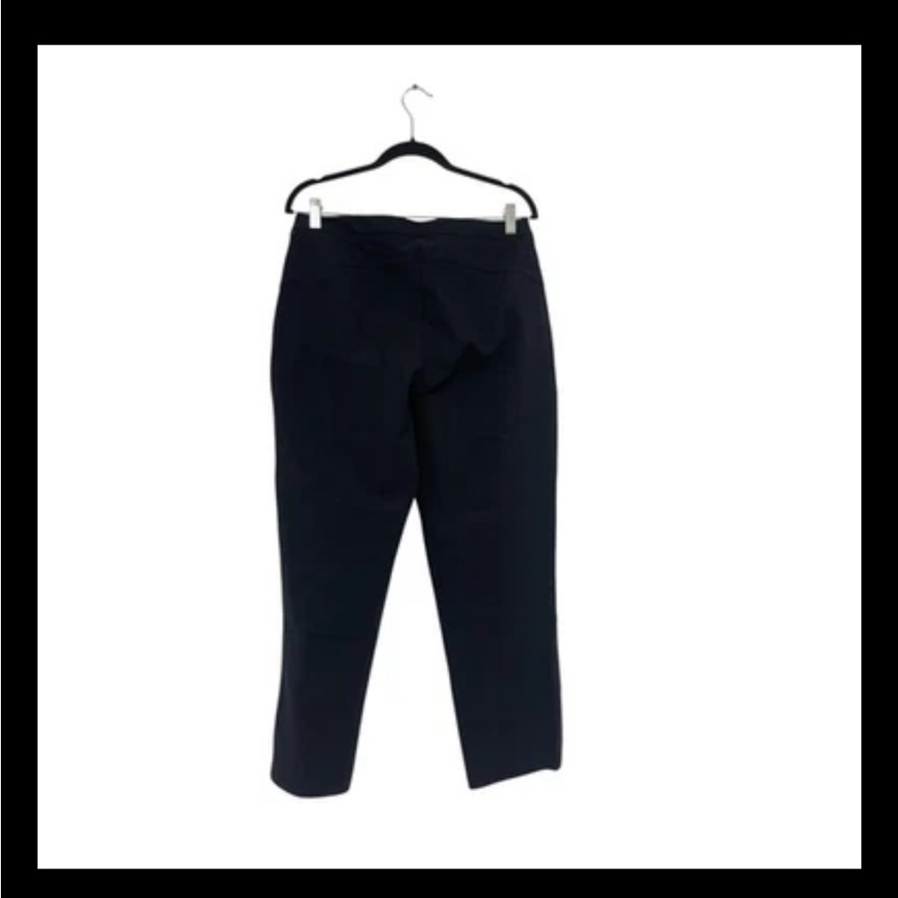 Lululemon On The Move Ankle Pants Womens Size 10 Black Flat Front Mid Rise